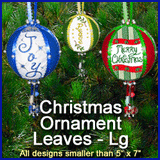 A Christmas Ornament Leaves Design Pack