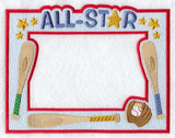 Baseball Photo Frame (In-the-Hoop)