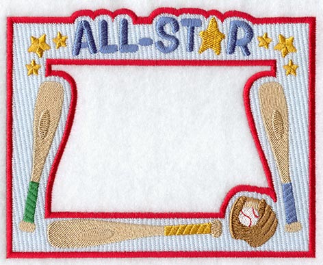 Baseball Photo Frame (In-the-Hoop)