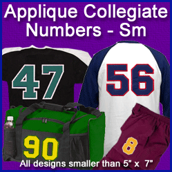 A Collegiate Numbers Design Pack (Applique)
