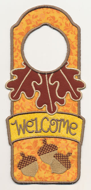 Autumn Welcome Door Hanger (In-the-Hoop)