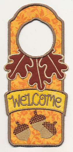 Autumn Welcome Door Hanger (In-the-Hoop)
