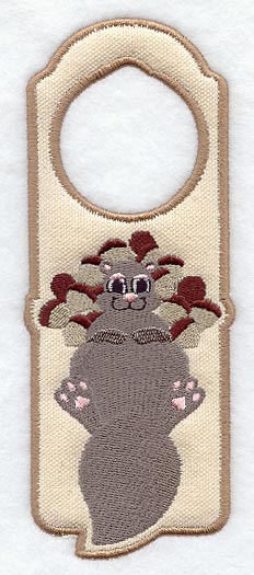 Squirrel Door Hanger (In-the-Hoop)