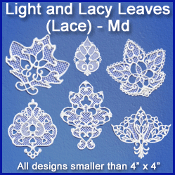 A Light and Lacy Leaves (Lace) Design Pack
