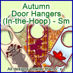 A Autumn Door Hangers (In-the-Hoop) Design Pack