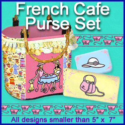 A French Café Purse Set Design Pack