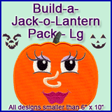 A Build-a-Jack-o-Lantern Design Pack (Applique)