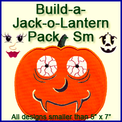 A Build-a-Jack-o-Lantern Design Pack (Applique)
