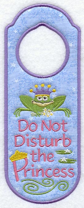 Princess and Frog Door Hanger (In-the-Hoop)