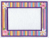 Bold Flowers Photo Frame (In-the-Hoop)