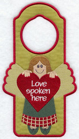Love Spoken Here Door Hanger (In-the-Hoop)