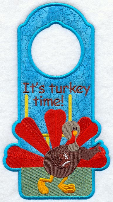 Turkey Time Door Hanger (In-the-Hoop)