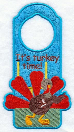 Turkey Time Door Hanger (In-the-Hoop)