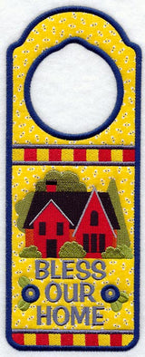 Bless Our Home Door Hanger (In-the-Hoop)