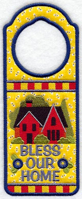 Bless Our Home Door Hanger (In-the-Hoop)