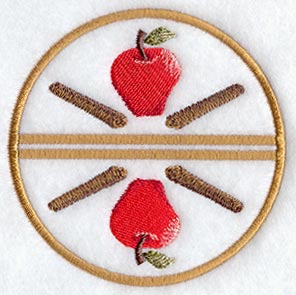 Country Harvest Coaster (Stemware) (In-the-Hoop)