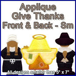 A Give Thanks Front and Back Design Pack (Applique)