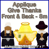 A Give Thanks Front and Back Design Pack (Applique)