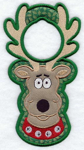 Reindeer Door Hanger (In-the-Hoop)