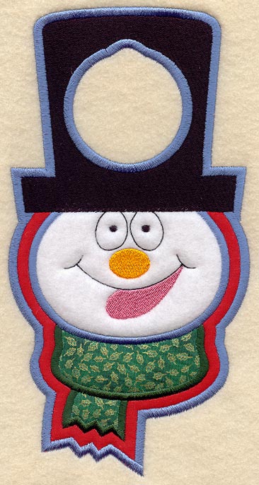 Snowman Door Hanger (In-the-Hoop)