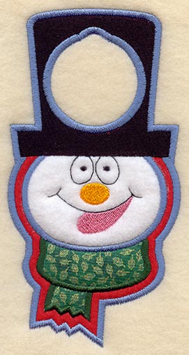 Snowman Door Hanger (In-the-Hoop)