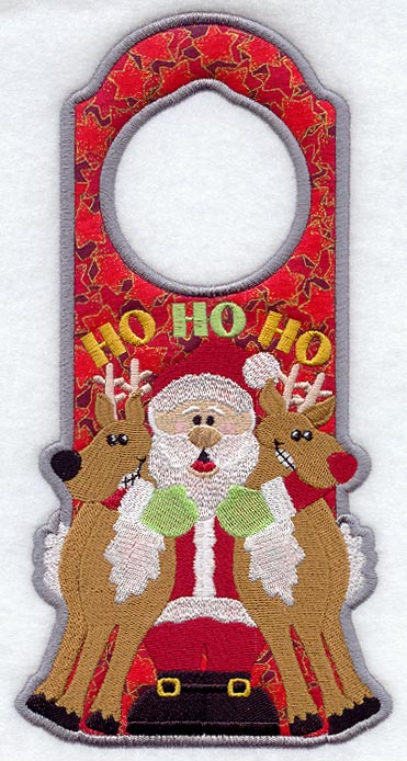 Ho Ho Ho Door Hanger (In-the-Hoop)