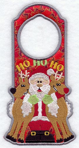 Ho Ho Ho Door Hanger (In-the-Hoop)