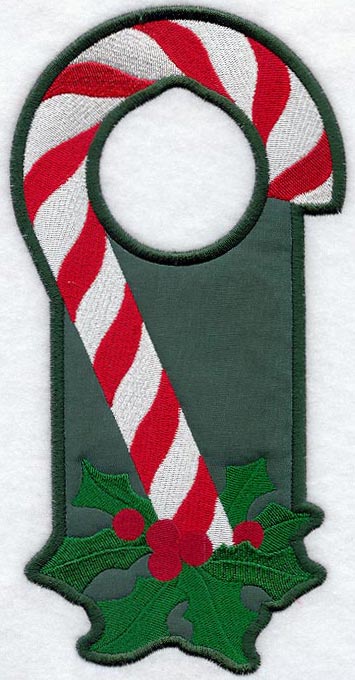 Candy Cane Door Hanger (In-the-Hoop)