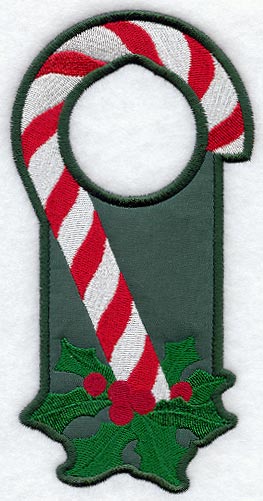 Candy Cane Door Hanger (In-the-Hoop)