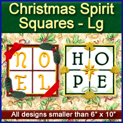A Christmas Spirit Squares Design Pack