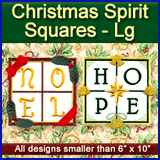 A Christmas Spirit Squares Design Pack