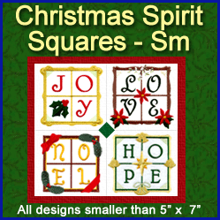 A Christmas Spirit Squares Design Pack