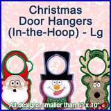 A Christmas Door Hangers (In-the-Hoop) Design Pack