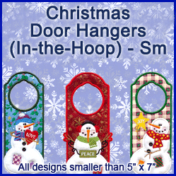 A Christmas Door Hangers (In-the-Hoop) Design Pack