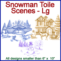 A Snowman Toile Scenes Design Pack