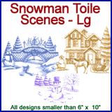 A Snowman Toile Scenes Design Pack