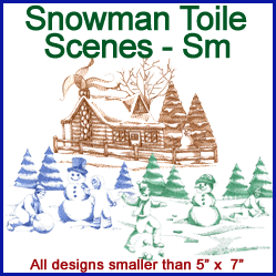 A Snowman Toile Scenes Design Pack