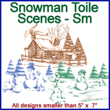 A Snowman Toile Scenes Design Pack