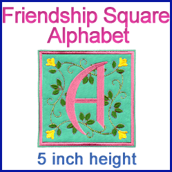 A Friendship Square Alphabet Design Pack