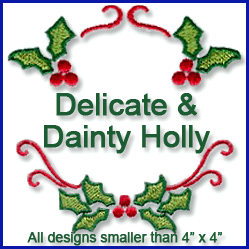 A Delicate and Dainty Holly Design Pack