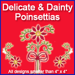 A Delicate and Dainty Poinsettias Design Pack