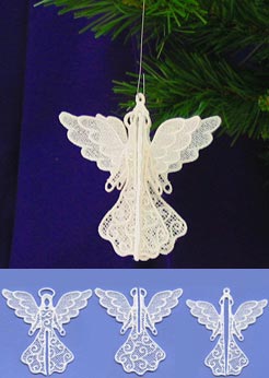 Christmas 3D Angel (Lace)