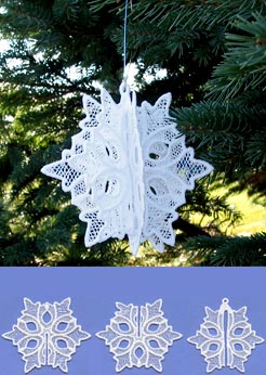 Christmas 3D Snowflake (Lace)