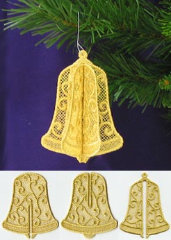 Christmas 3D Bell (Lace)