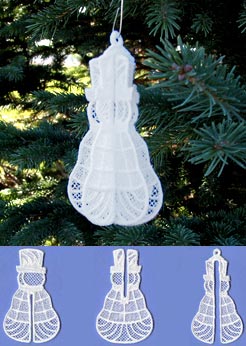 Christmas 3D Snowman (Lace)