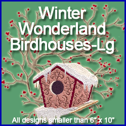 A Winter Wonderland Birdhouses Design Pack