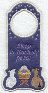 Sleep in Heavenly Peace Door Hanger (In-the-Hoop)