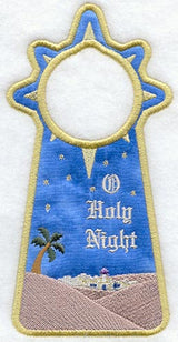 O Holy Night Door Hanger (In-the-Hoop)