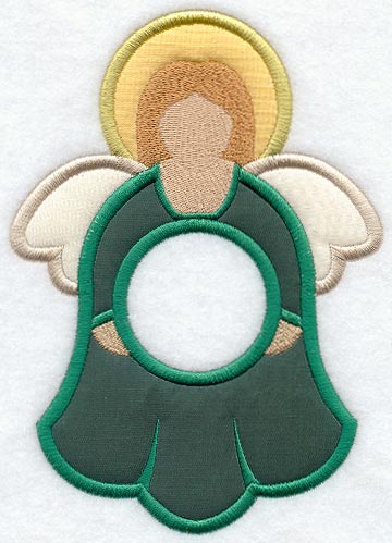 Sweet Angel Photo Ornament (Applique) (In-the-Hoop)