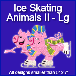 A Ice Skating Animals II Design Pack
